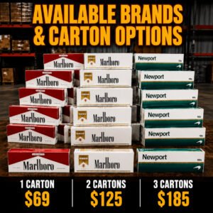 Limited-time offer: Marlboro and Newport combo meals, one carton each